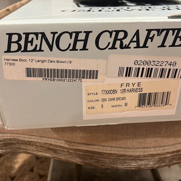 Frye Harness Boot, 12” Length Dark Brown 9M Boots - Picture 13 of 14